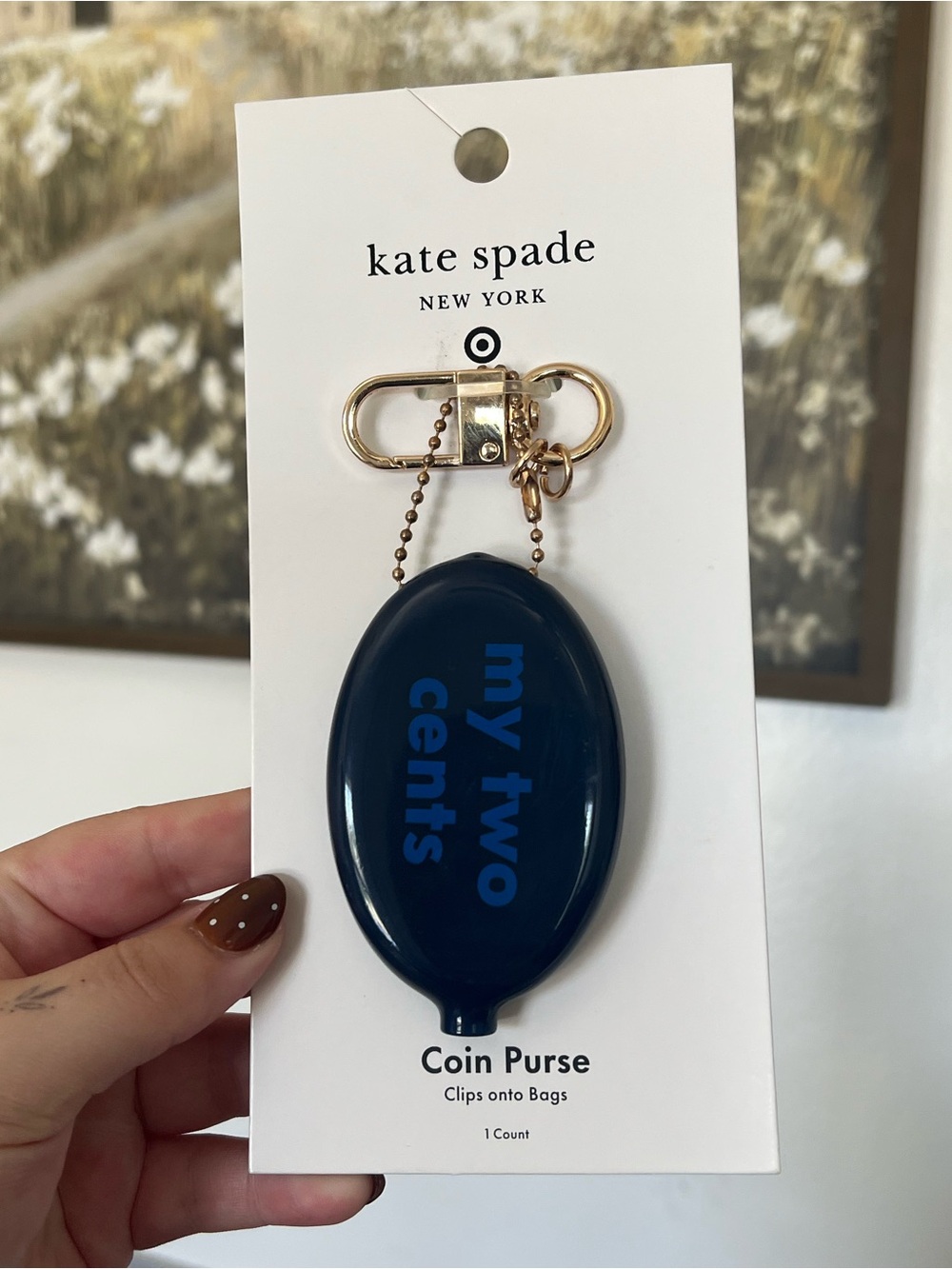 NWT Kate Spade x Target Coin Purse Keychain